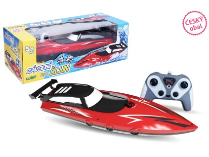 Závodní člun RC na dálkové ovládání 33 cm - český obal