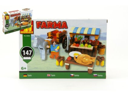 Stavebnice Dromader Farma 28406 147ks v krabici 22x15x4,5cm