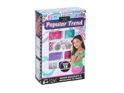 Korálky výroba náramků s přívěskem DIY set