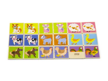 BABU - Puzzle- Pexeso zvířátka z farmy