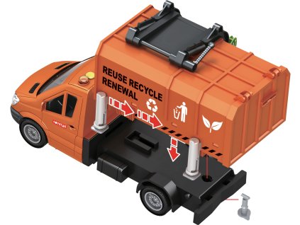 CITY SERVICE CAR - 1:14 Popelářské auto