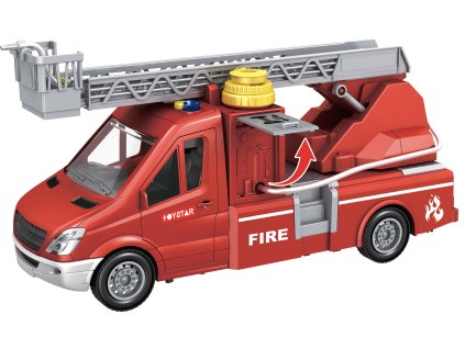 CITY SERVICE CAR - 1:14 Hasičská dodávka s žebříkem a pumpou