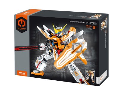 MECHANICAL MASTER - Stavebnice Bojový robot oranžový 833 ks