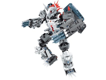 MECHANICAL MASTER - Stavebnice Bojový robot šedý 965 ks