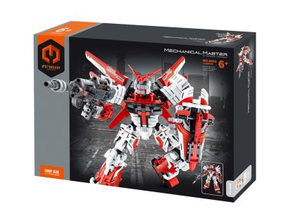 MECHANICAL MASTER - Stavebnice Bojový robot červený 1100 ks