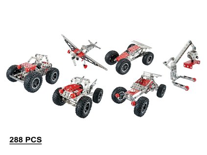 Kovová stavebnice 288 ks - 6 v 1