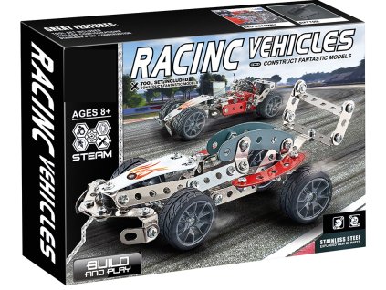 Kovová stavebnice 146 ks - Závodní auto
