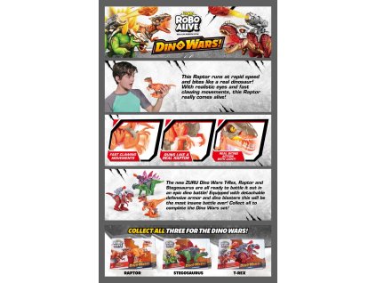 ZURU ROBO ALIVE Dino Wars Raptor