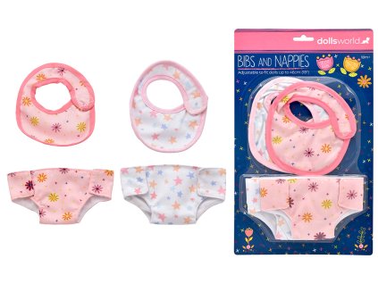 Bryndáky a pleny pro panenky 46 cm