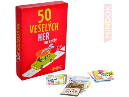 MINDOK HRA 50 Veselých her na cesty *SPOLEČENSKÉ HRY*