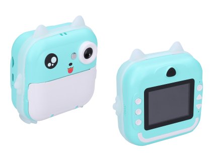 Dětský digitální fotoaparát s tiskárnou a bluetooth aplikací kočka - foto 48Mpx, video Full HD