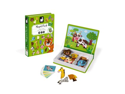 Janod Magnetická kniha Magnetibook Zvířata