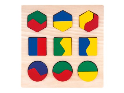 Puzzle geometrické tvary