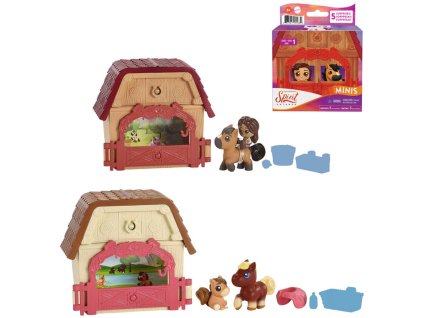 MATTEL SPIRIT Minis poníci a přátelé serie 1 herní set s překvapením 6 druhů
