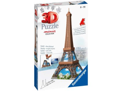 RAVENSBURGER Puzzle 3D Mini budova Eiffelova věž  54 dílků plast