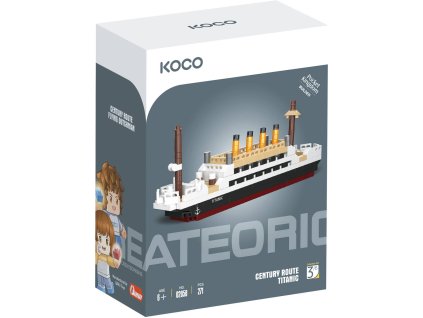 KOCO Stavebnice mini loď Titanic 271 dílků plast v krabici