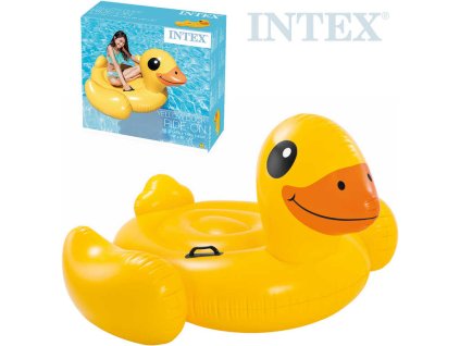 INTEX Kačena malá nafukovací s úchyty 147x147x81cm dětské vozítko do vody 57556