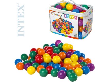 INTEX Míčky dětské hrací 8cm set 100ks do hracích koutů nebo bazénů sada 49600
