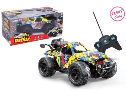 Auto kouřící teréňák RC na dálkové ovládání 24 cm - český obal