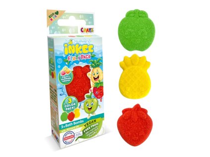 INKEE - bomby do kúpeľa mini balenie Ovocie 3x15g