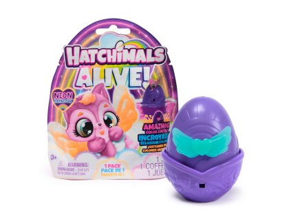 HATCHIMALS JEDNO BALENIE NEÓNOVÁ DÚHA
