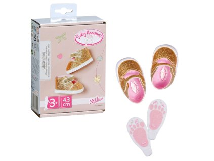 Baby Annabell Zlaté topánočky a vložky do topánok, 43 cm