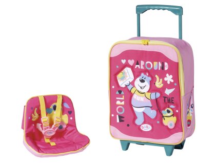 BABY born Cestovný kufrík so sedačkou pre bábiky
