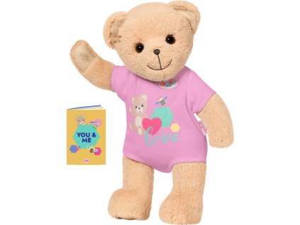 Medvedík BABY born, ružové oblečenie