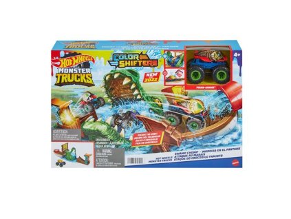 HW MONSTER TRUCKS COLOR SHIFTERS ZÚRIVÝ KROKODÍL