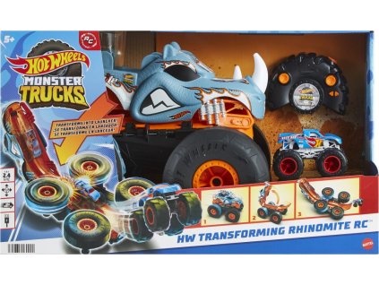 Hot Wheels RC MONSTER Trucks transformujúcí sa RHINOMITE 1:12