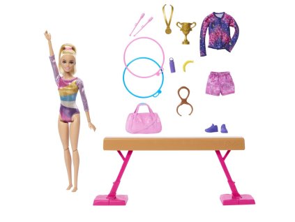 Barbie gymnastka na kladine