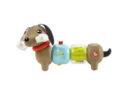 Fisher Price chrastiaci a klepajúci jazvečik