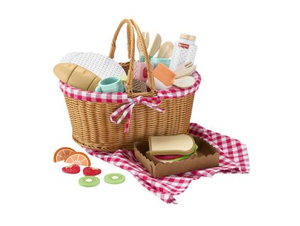 Fisher Price PIKNIKOVÝ KÔŠ S DREVENÝMI DOBROTAMI