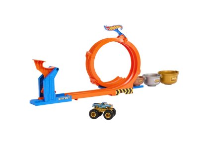 Hot Wheels monster trucks dráha  so slučkou a Bigfootom