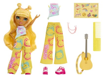 Rainbow High Junior Fashion bábika v rockovej kapele - Sunny