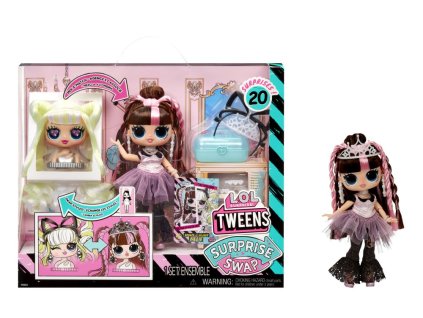 L.O.L. Surprise! Swap Tweens bábika a mini Tweens česacia hlava - Billie