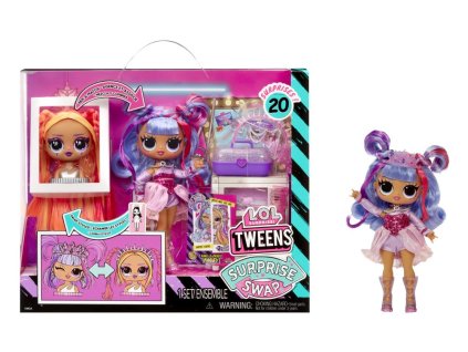 L.O.L. Surprise! Swap Tweens bábika a mini Tweens česacia hlava - Bailey