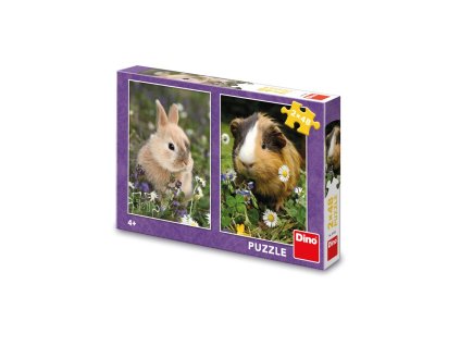 ZAJAČIK A MORČE 2x48 Puzzle FSC MIX