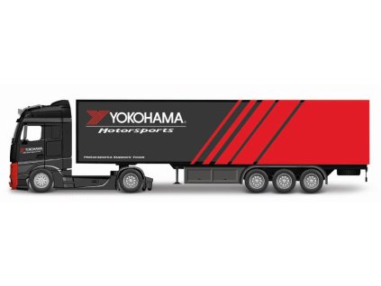 Bburago 1:43 MB Actros Gigaspace / Trailer - Yokohama