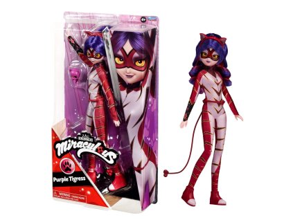 Miraculous: Lienka a Čierny kocúr - Fialová tigrice, bábika