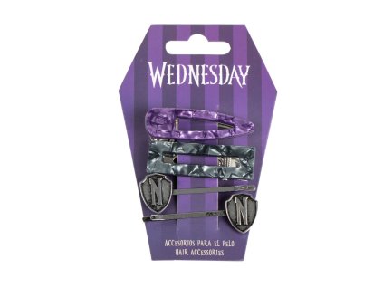 Sponky do vlasů 4 kusy Wednesday