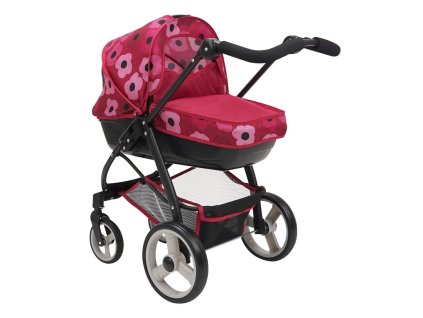 Kočík pre bábiky 2v1 - Bella Poppy Red