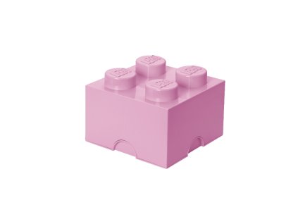 LEGO úložný box 4 - svetlo ružová