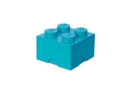 LEGO úložný box 4 - azurová