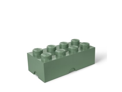 LEGO úložný box 8 - army zelená