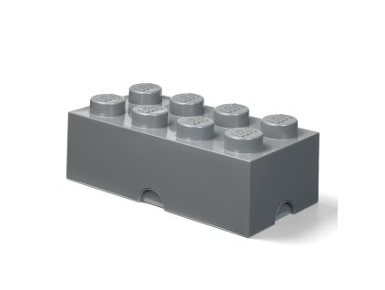 LEGO úložný box 8 - tmavo šedá