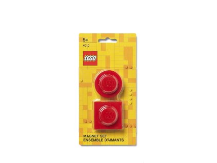 LEGO magnetky, set 2 ks - červená