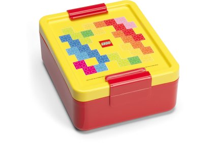 LEGO Brick box na desiatu - červená/žltá
