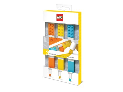 LEGO Zvýrazňovače, mix farieb - 3 ks
