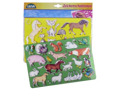 Kresliace šablóny (kone, mačky)